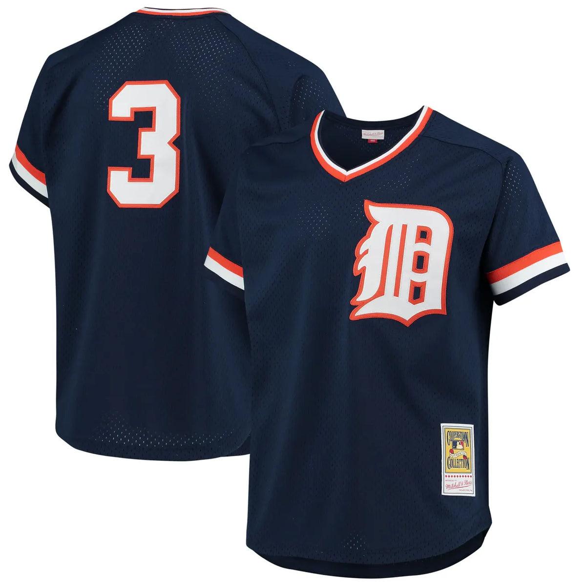 mitchell Tigers Navy Cooperstown Jersey