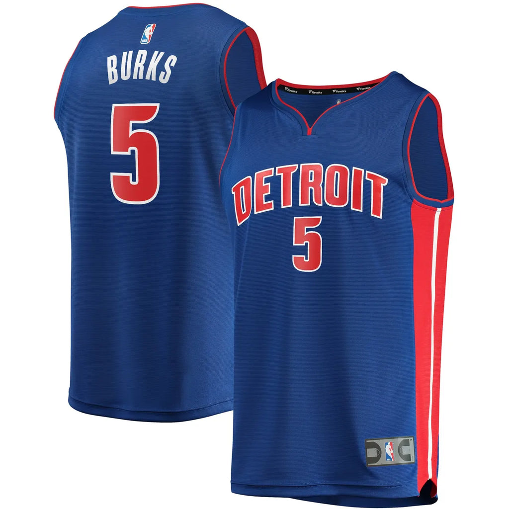 Fanatics Burks Pistons Jersey - Hình 2