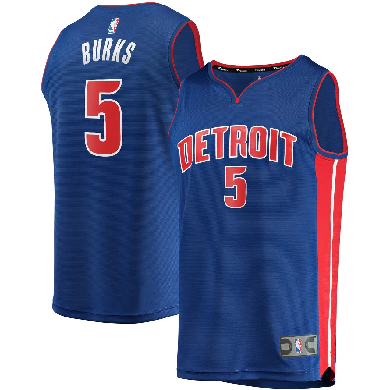 Fanatics Burks Pistons Jersey - Hình 2