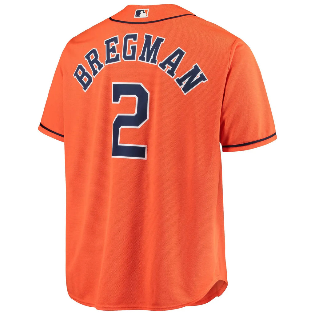 majestic Bregman Astros Orange Jersey - Hình 3