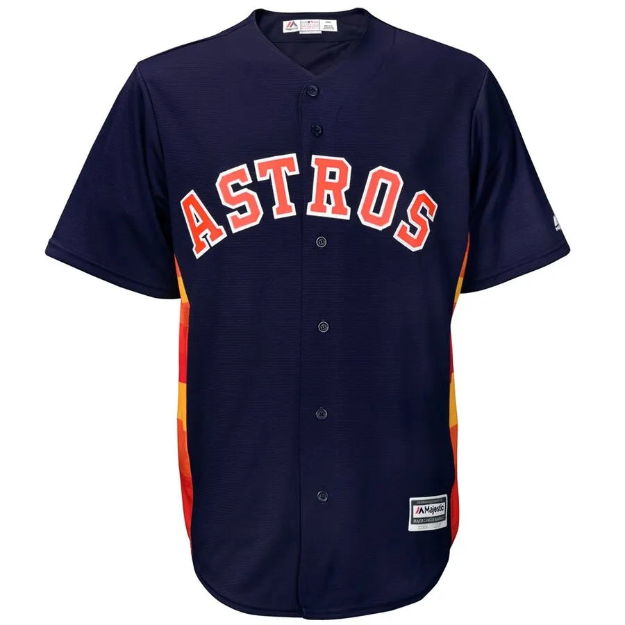 alex Majestic Bregman Astros Navy Jersey - Hình 2