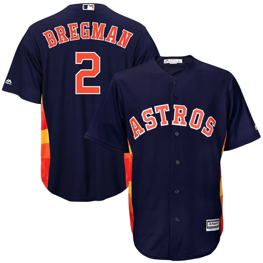 alex Majestic Bregman Astros Navy Jersey