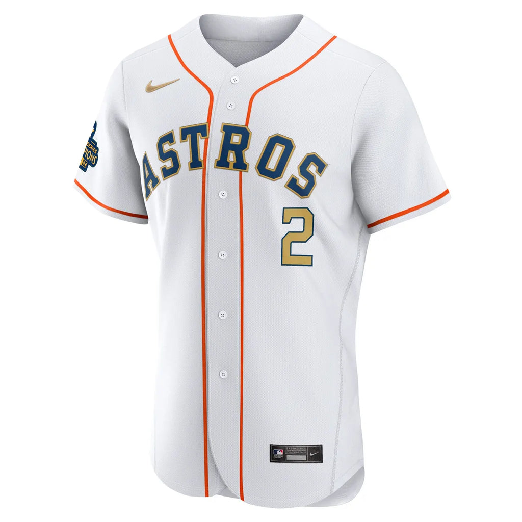 nike home Bregman Astros White Jersey - Hình 3