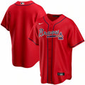 nike mlb Braves Red Alternate Jersey