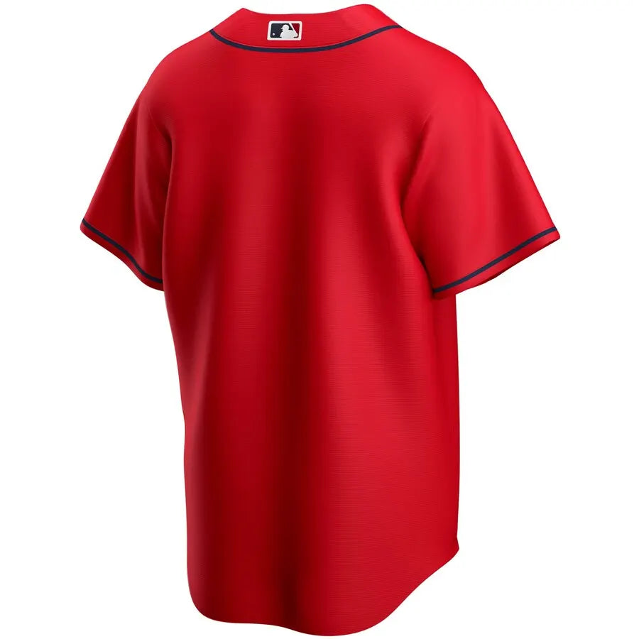 nike mlb Braves Red Alternate Jersey - Hình 2