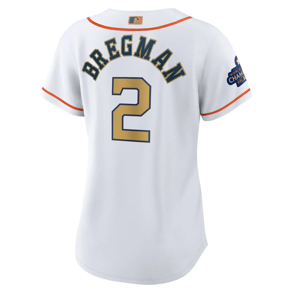 Bregman Astros White Jersey - Hình 2