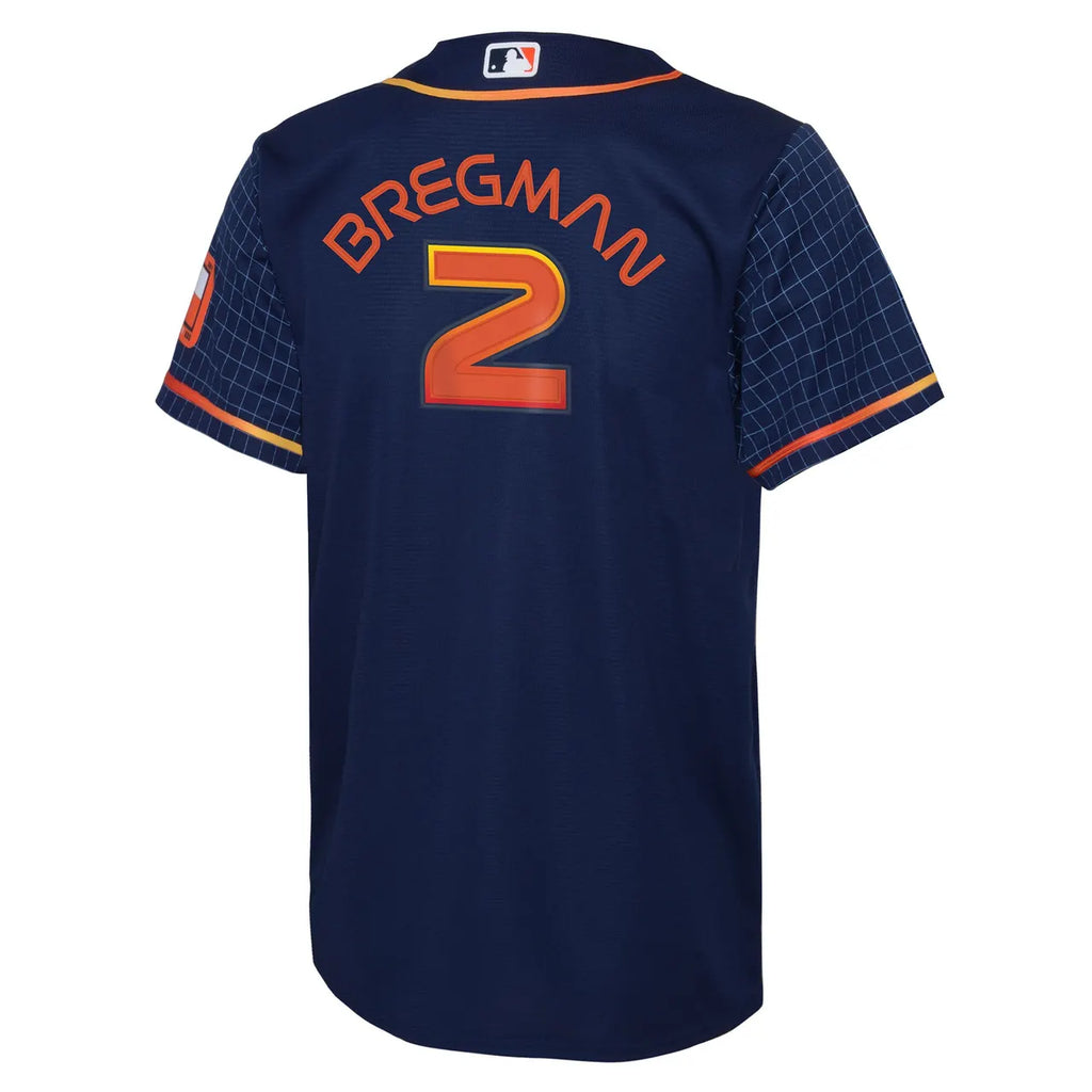 nike bregman Astros Space City Jersey - Hình 4