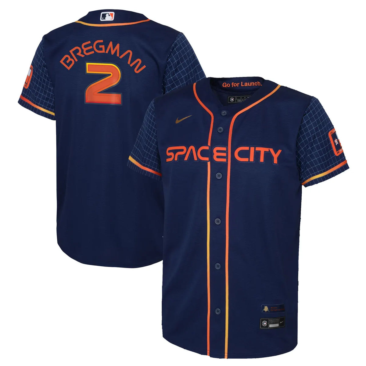 nike bregman Astros Space City Jersey - Hình 2