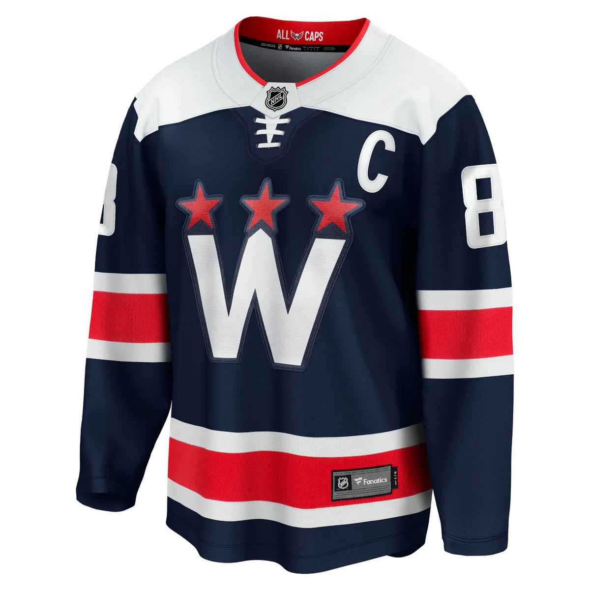 fanatics Ovechkin Capitals Navy Jersey - Hình 3