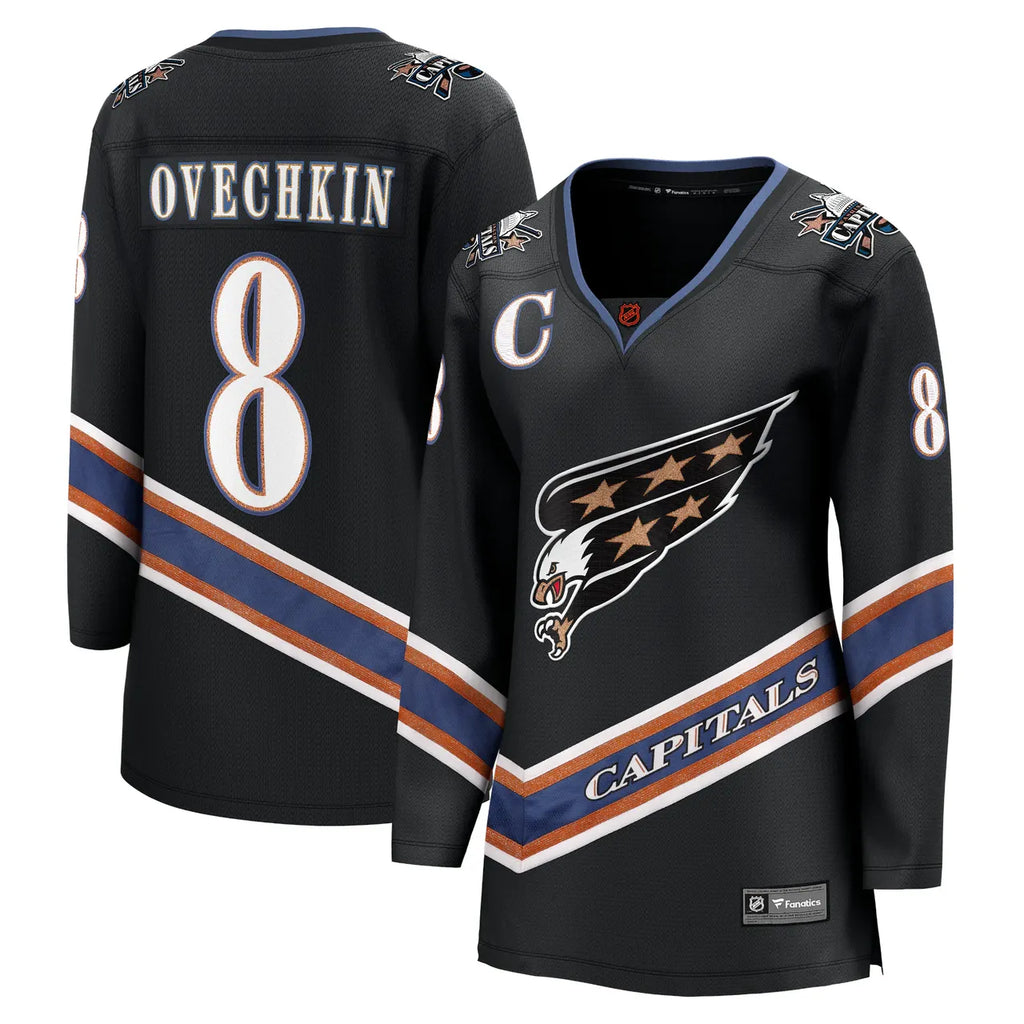 Ovechkin Capitals Black Jersey fanatics