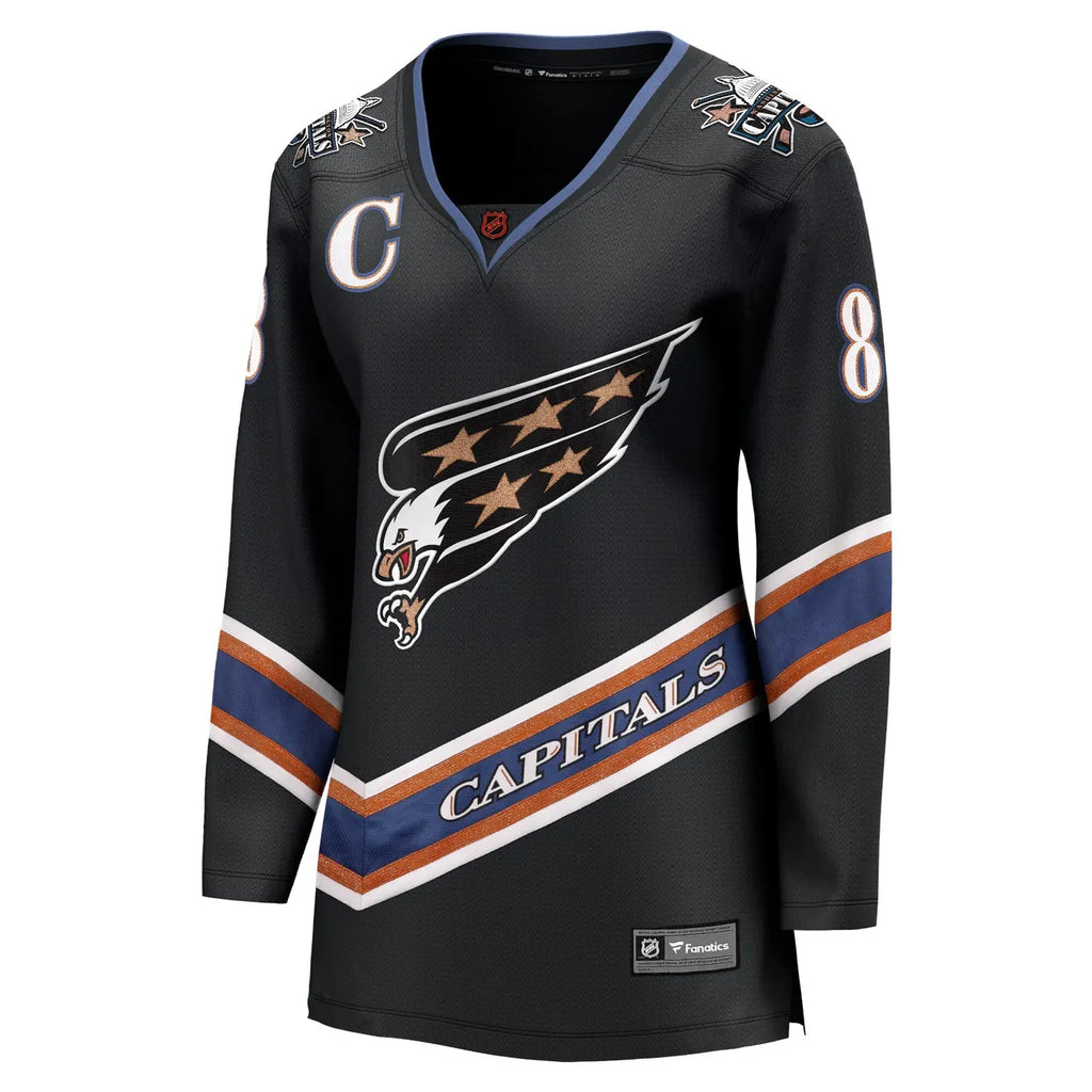 Ovechkin Capitals Black Jersey fanatics - Hình 3