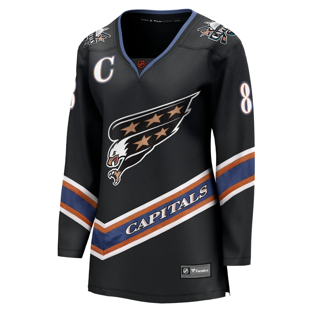 Ovechkin Capitals Black Jersey fanatics - Hình 3