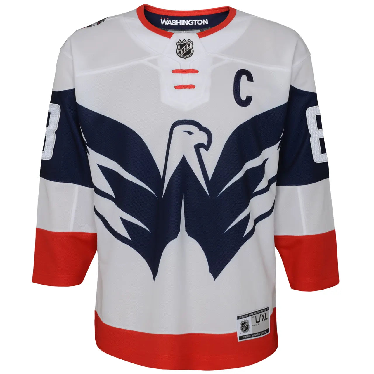 adidas Ovechkin Capitals White Jersey - Hình 3