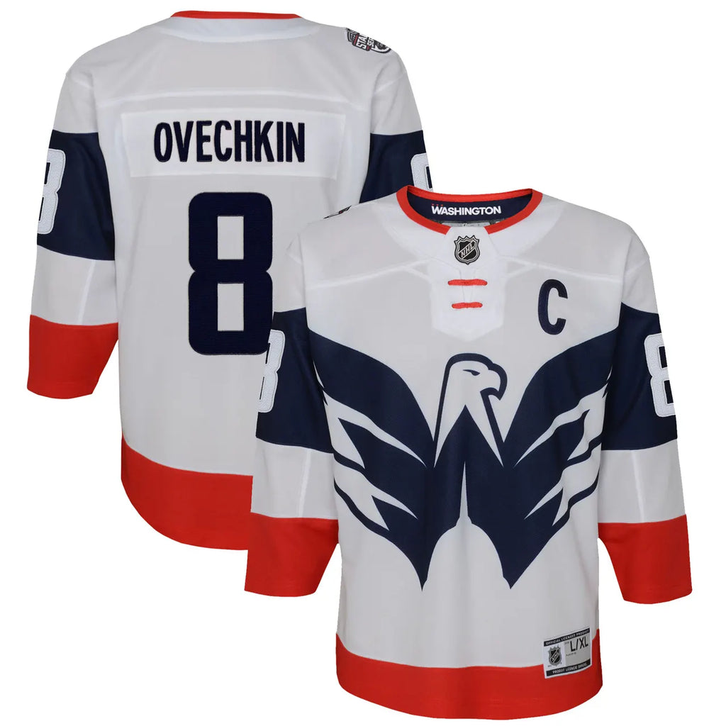 adidas Ovechkin Capitals White Jersey - Hình 2