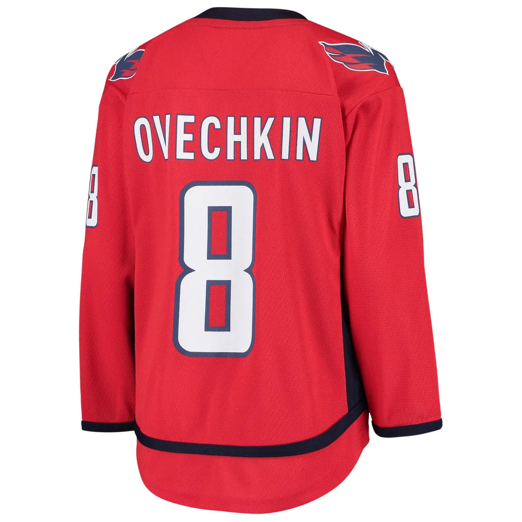 red Fanatics Ovechkin Capitals Jersey - Hình 4