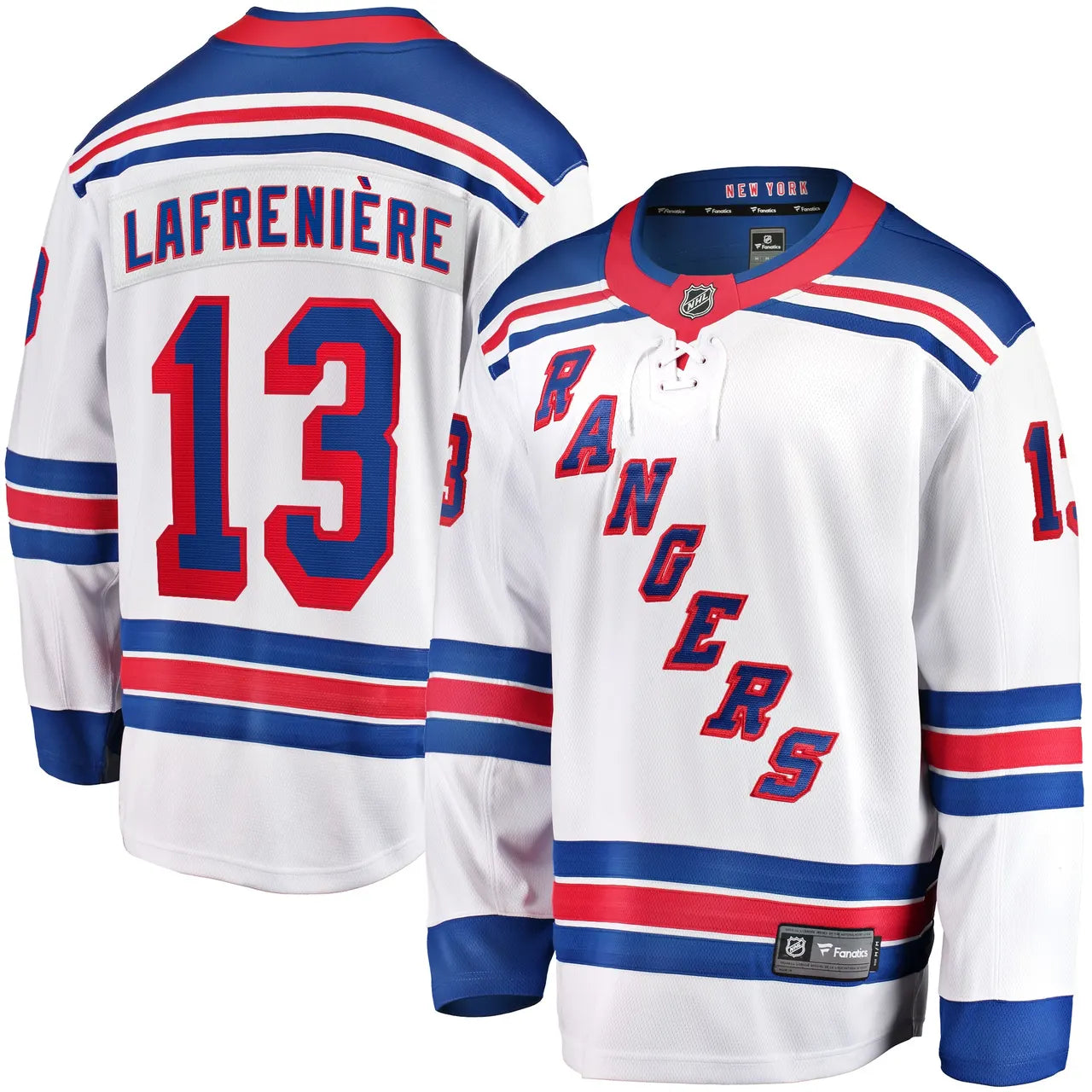 Lafreniere Rangers Blue Jersey fanatics - Hình 4