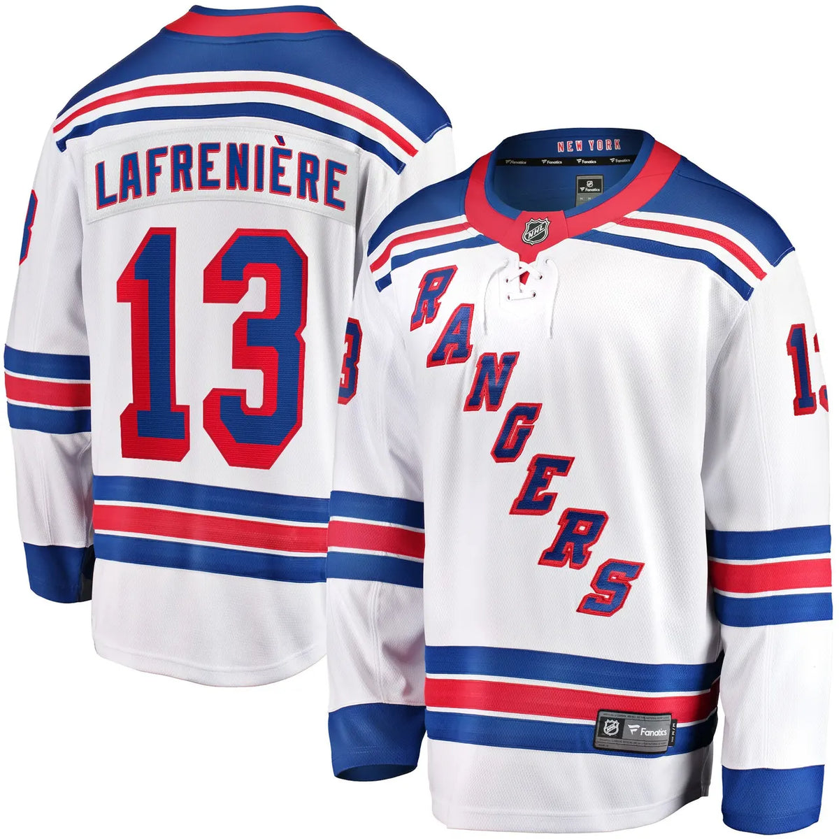 Lafreniere Rangers Blue Jersey fanatics