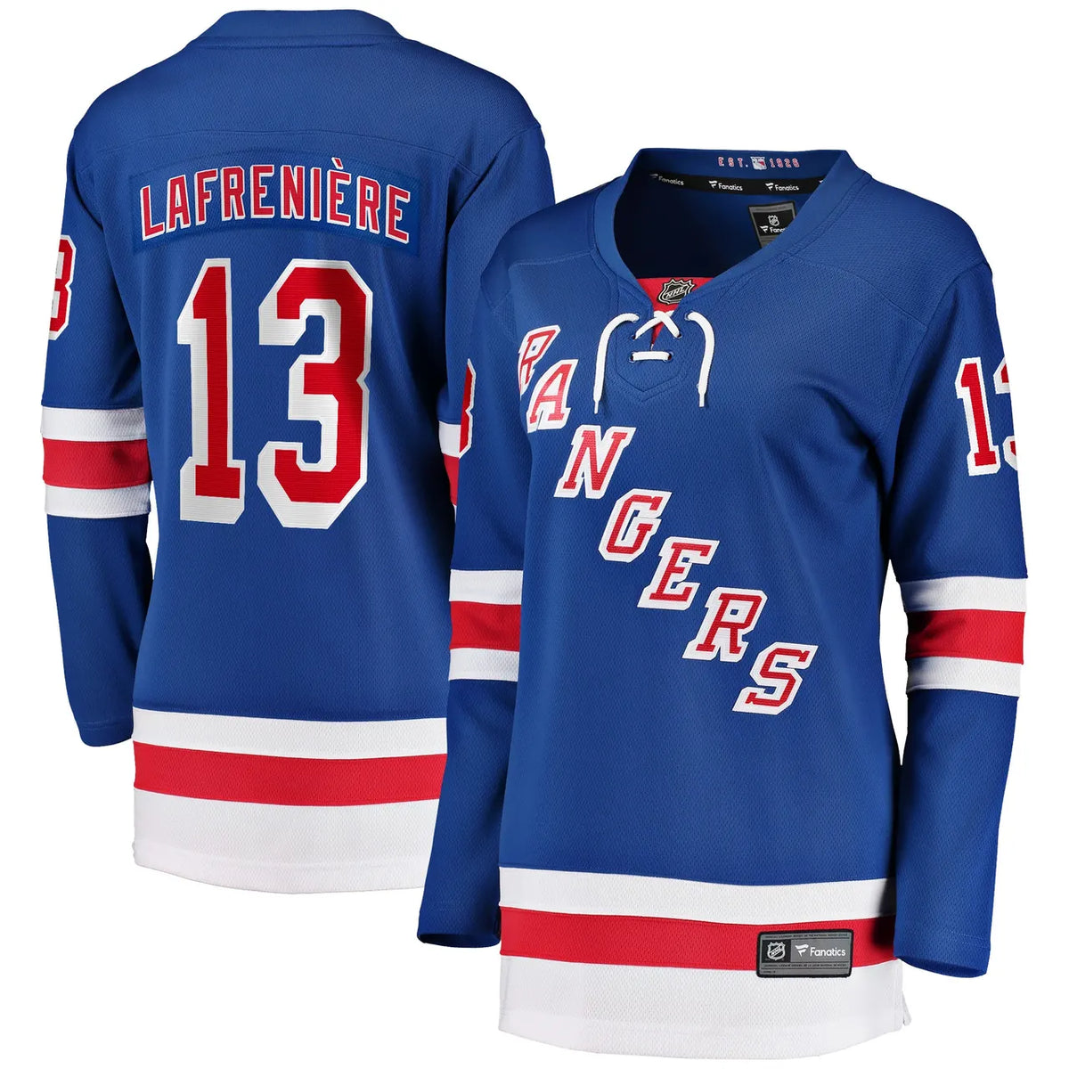Lafreniere Rangers Blue Jersey fanatics