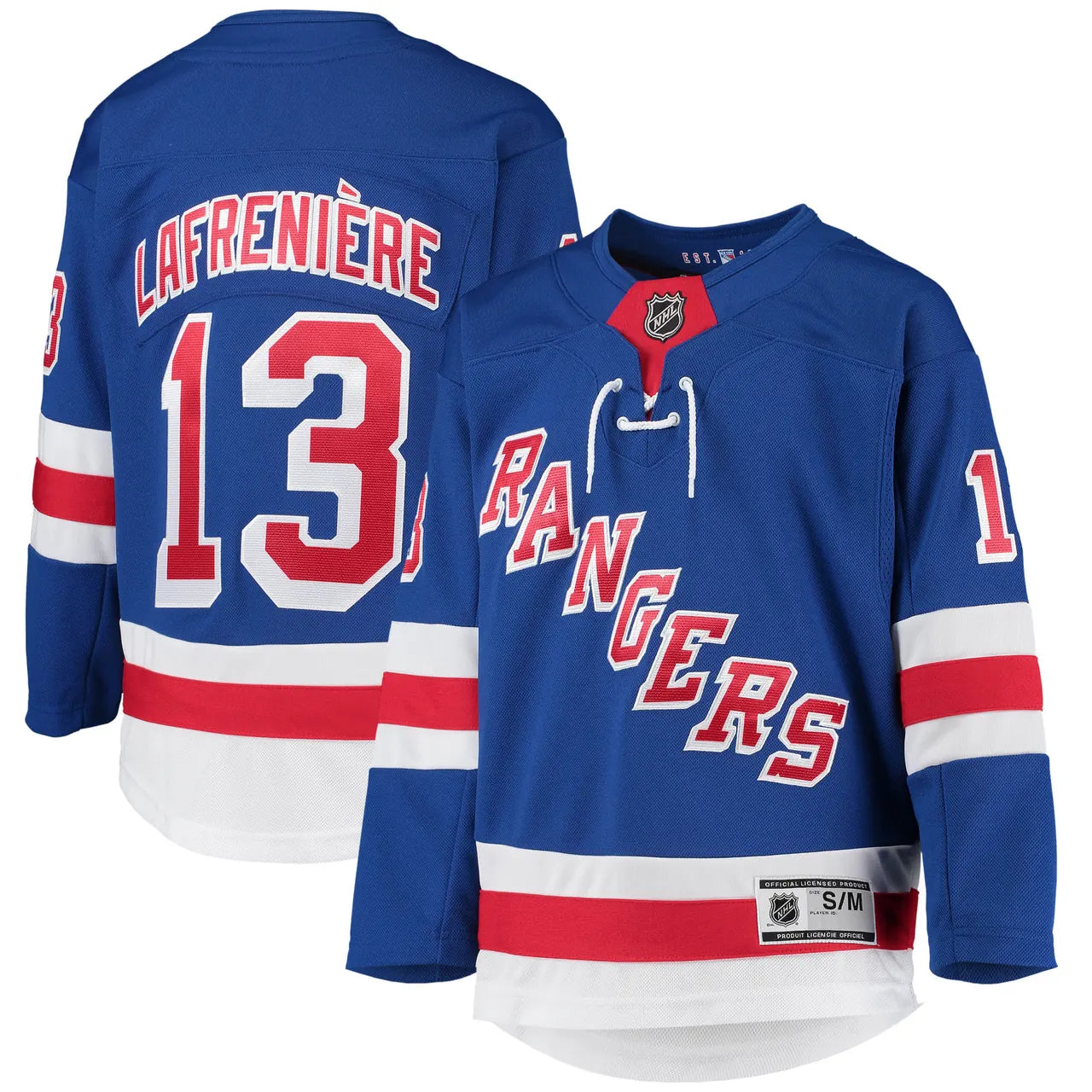 Lafreniere Rangers Blue Jersey fanatics