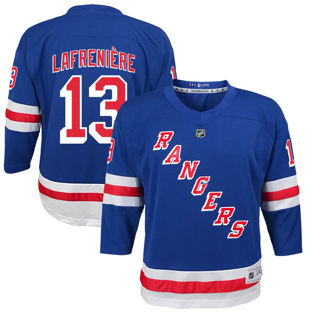 Lafrenière Rangers Blue Jersey fanatics