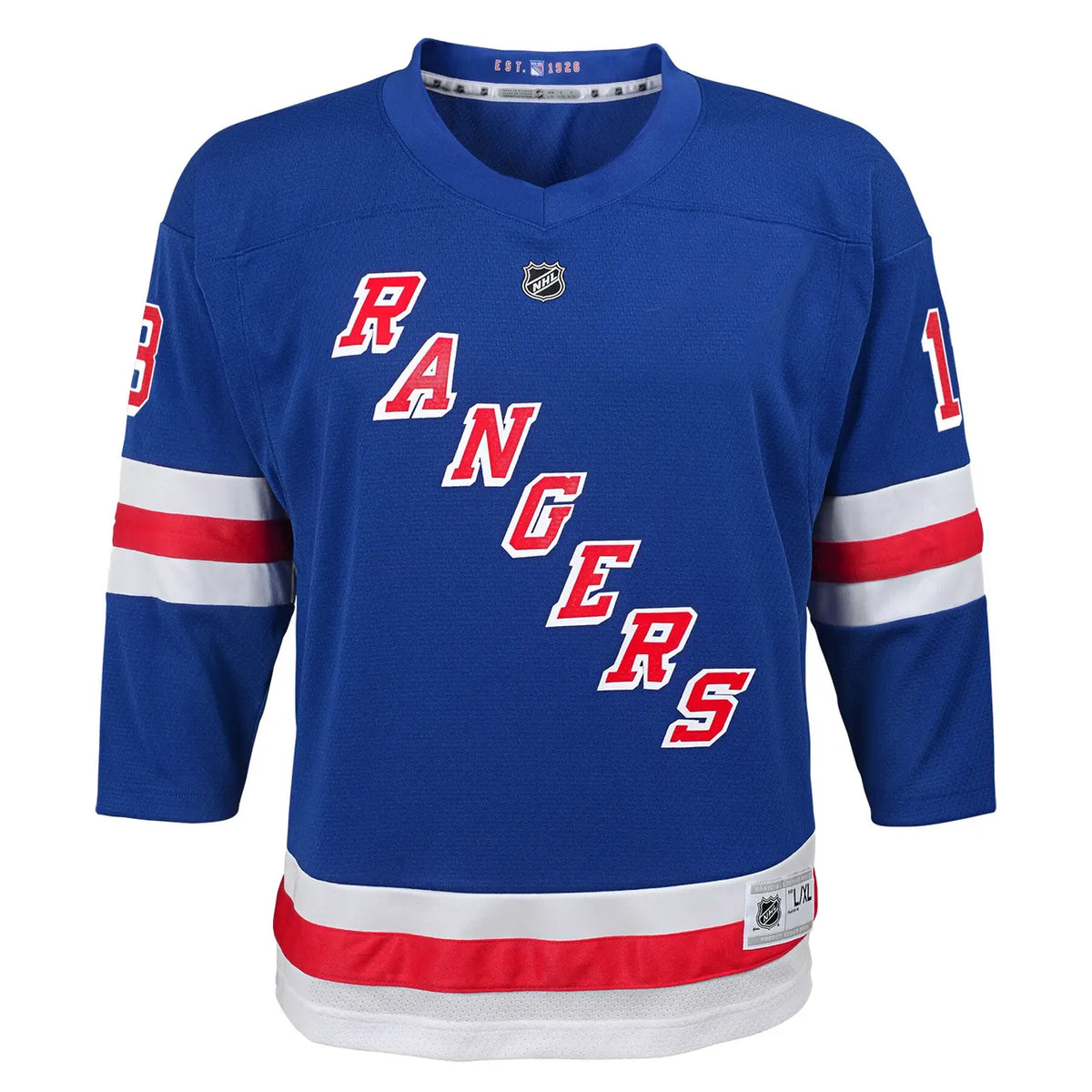 Lafrenière Rangers Blue Jersey fanatics - Hình 3