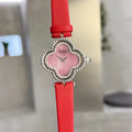 diamond Van Cleef Red Alhambra Watch