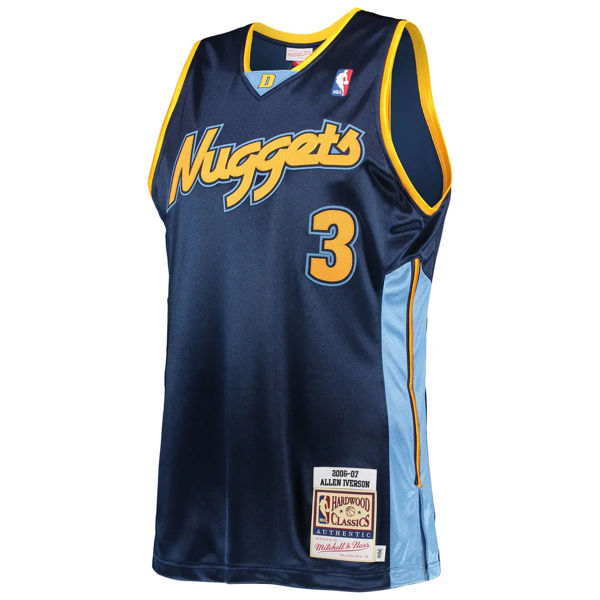 Iverson Nuggets Navy Throwback - Hình 3