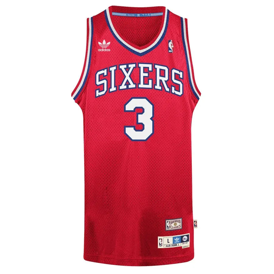 Adidas Iverson Sixers Red Jersey - Hình 2