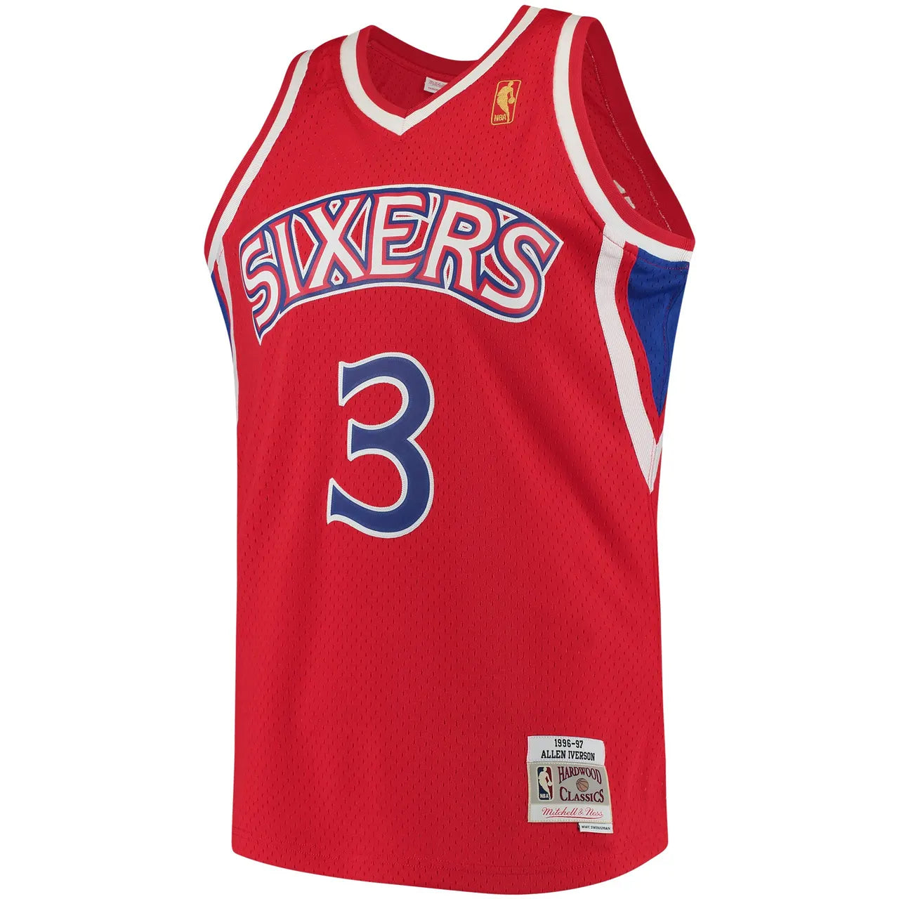 Iverson 76ers White Throwback Jersey - Hình 8