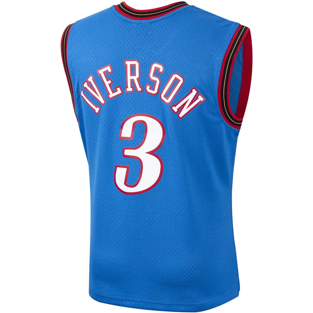 Iverson 76ers White Throwback Jersey - Hình 11