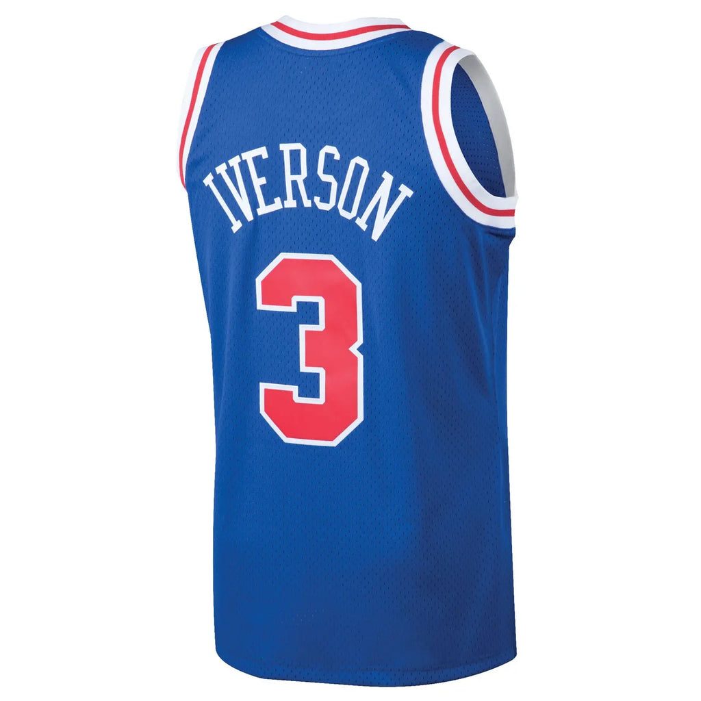Iverson 76ers White Throwback Jersey - Hình 14