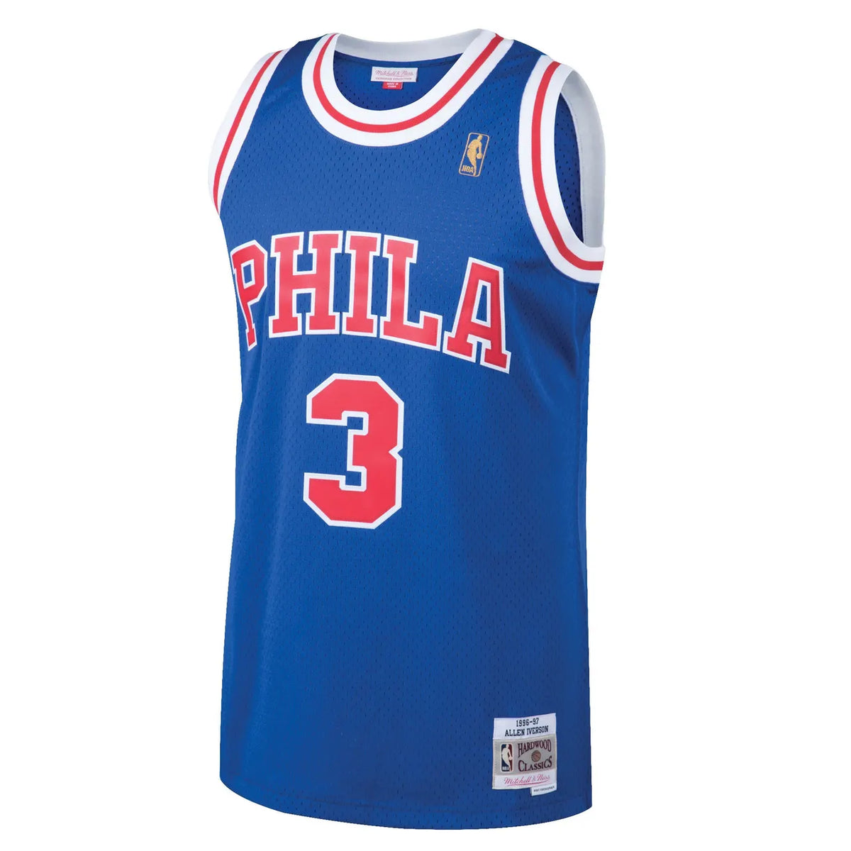Iverson 76ers White Throwback Jersey - Hình 13