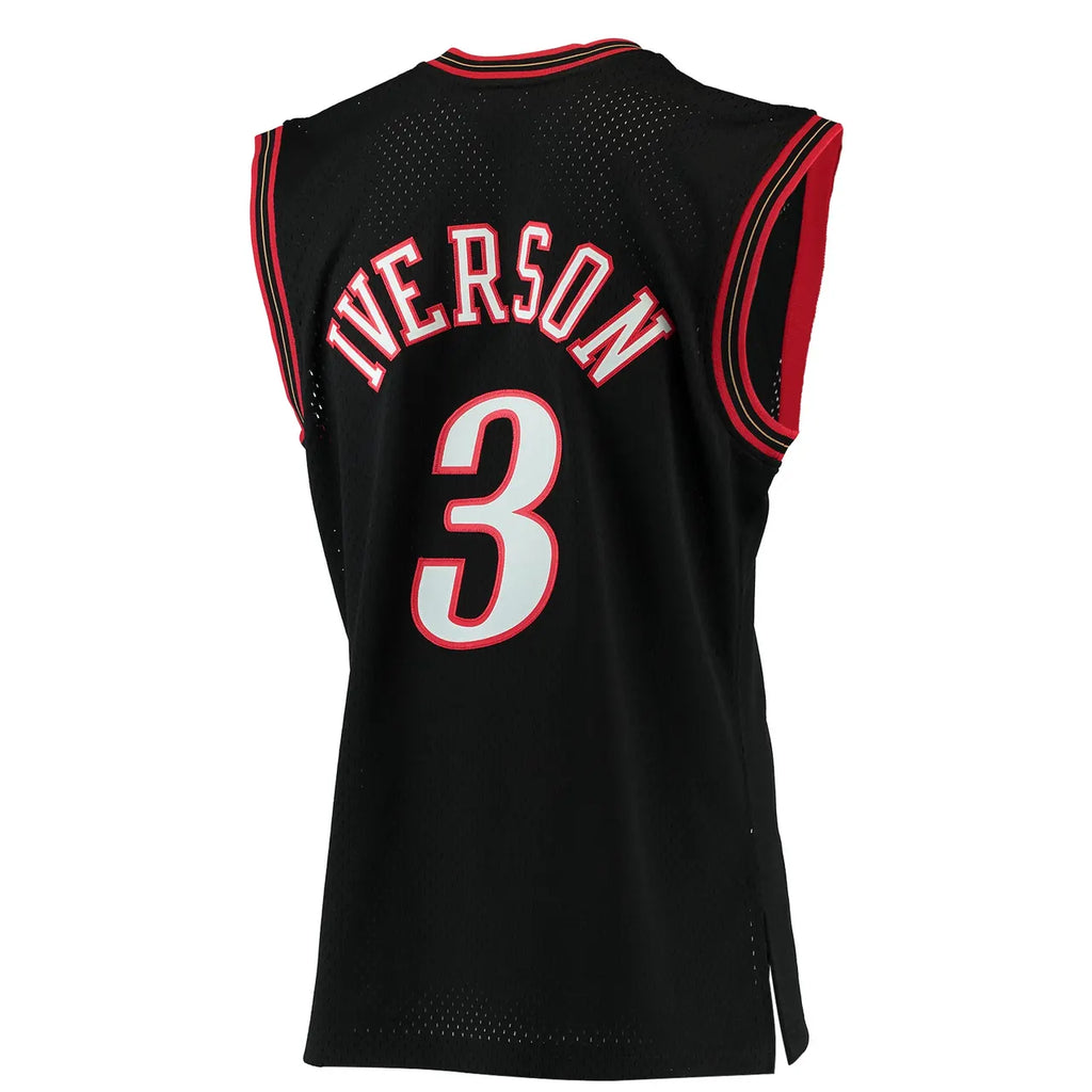 Iverson 76ers White Throwback Jersey - Hình 6