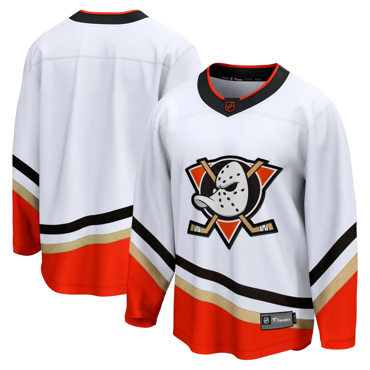 fanatics Anaheim Ducks White Jersey - Hình 2