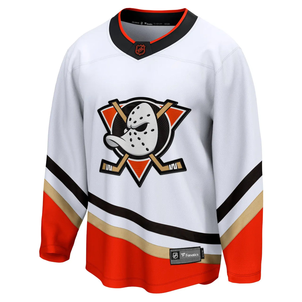 fanatics Anaheim Ducks White Jersey - Hình 3