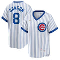 Cubs Dawson White Pinstripe Jersey