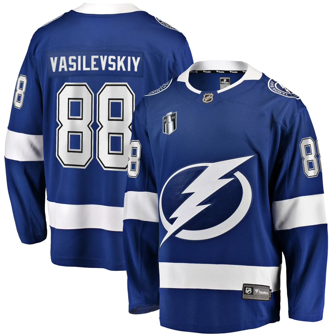 fanatics replica Vasilevskiy Lightning Blue Jersey
