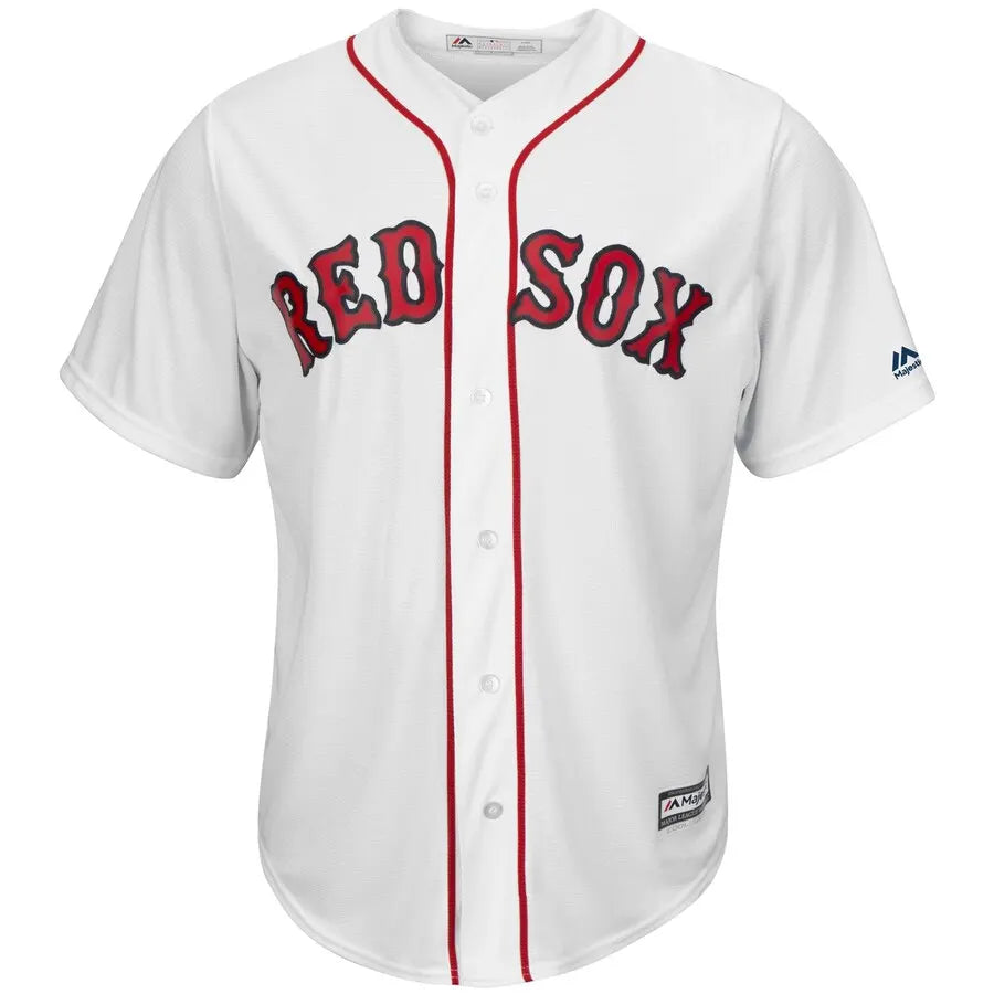 Red Sox White Home Jersey majestic - Hình 2
