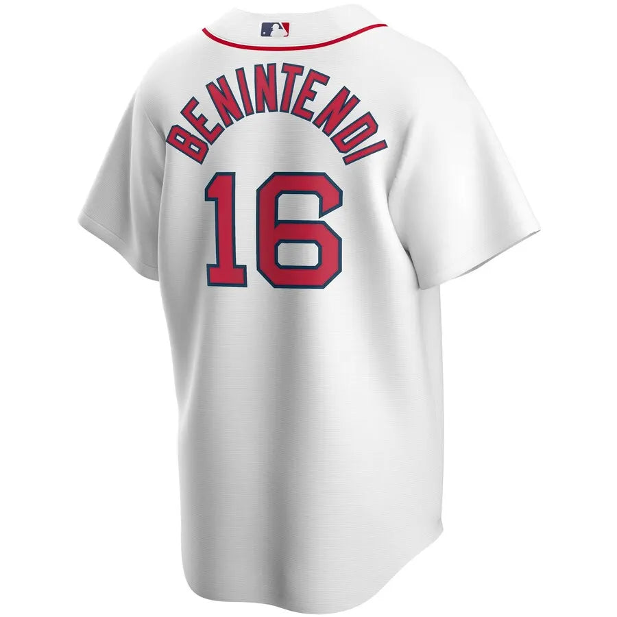 Benintendi Red Sox White Jersey - Hình 3