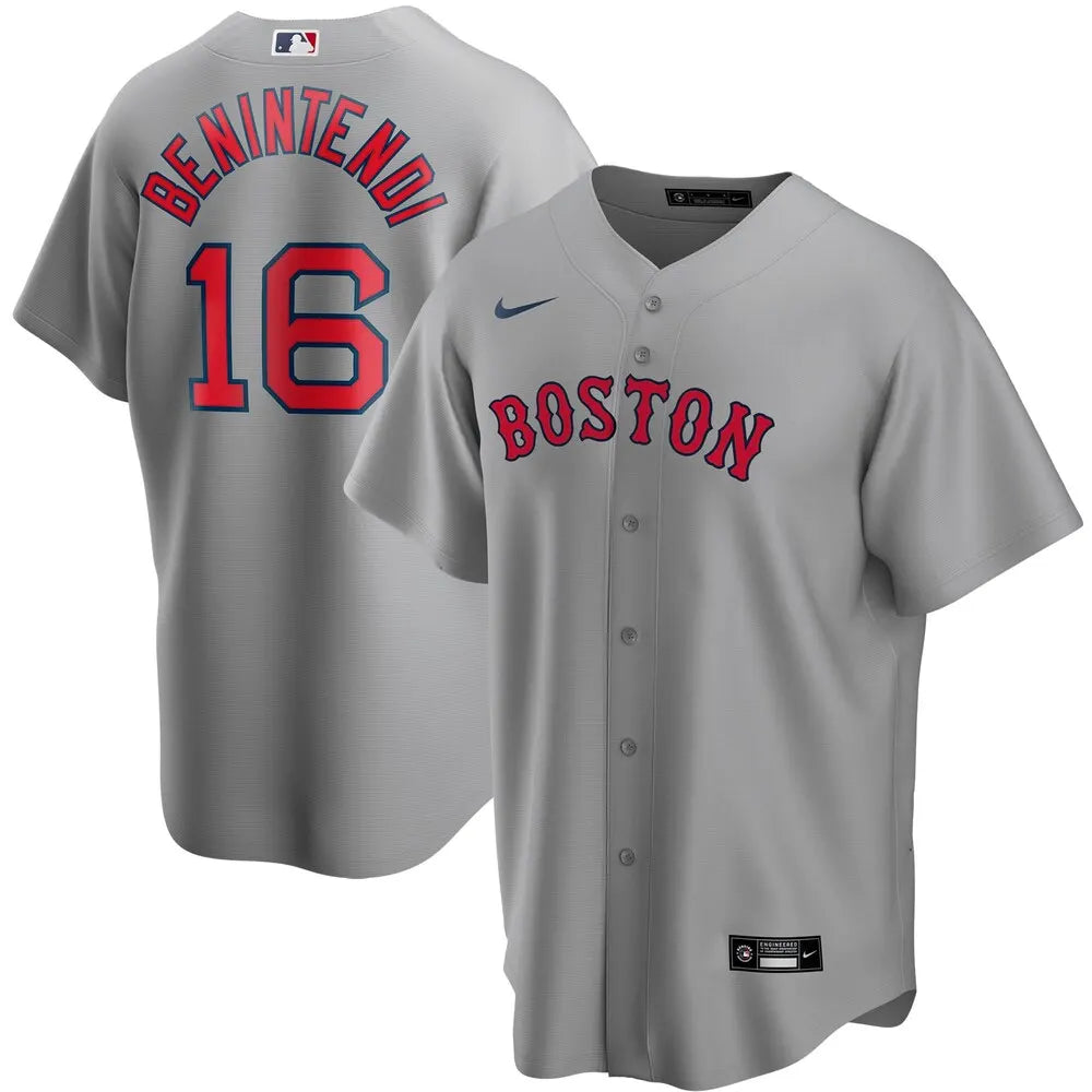Benintendi Red Sox Gray Jersey
