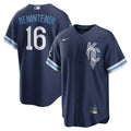 nike Benintendi Royals Navy Jersey