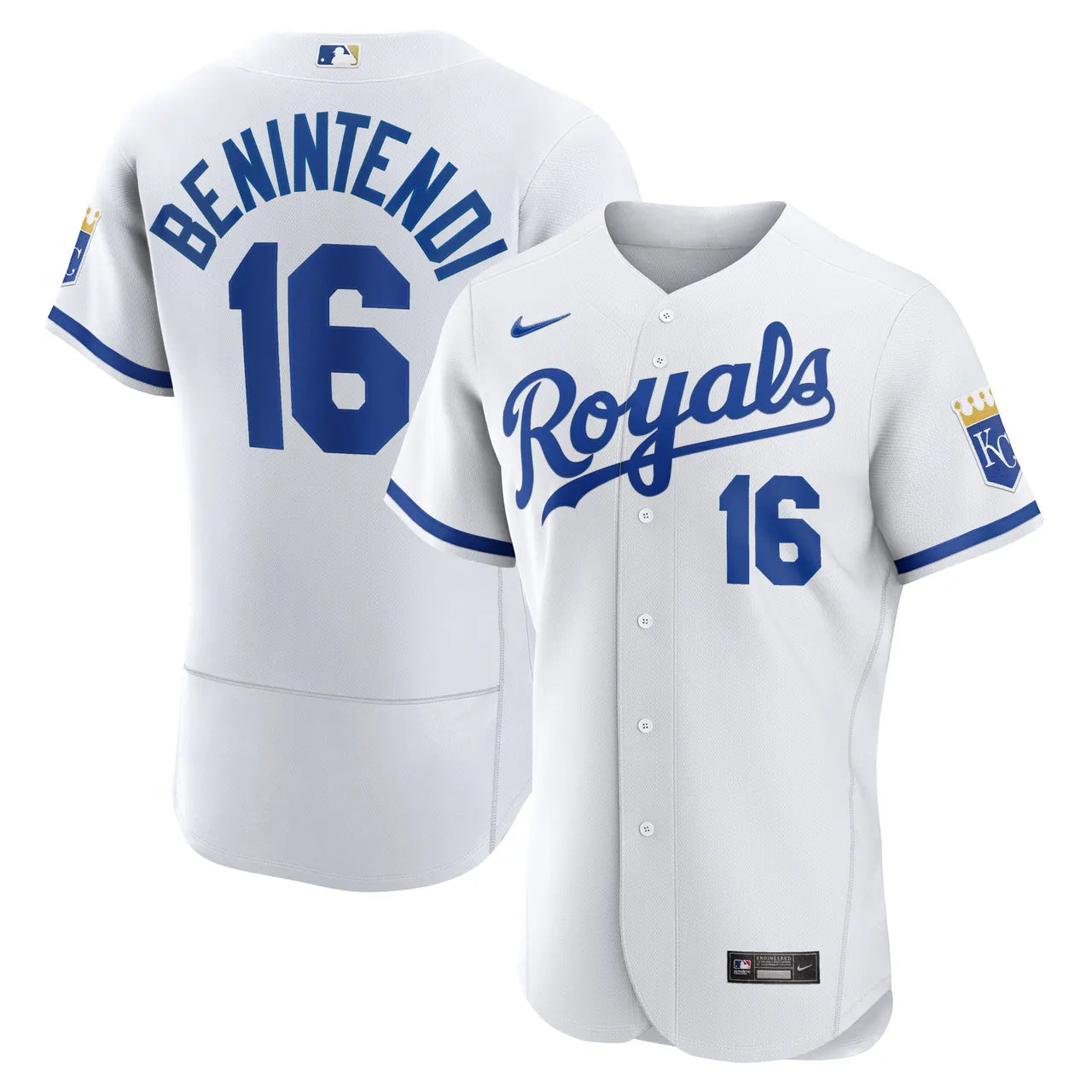 Benintendi Royals White Jersey
