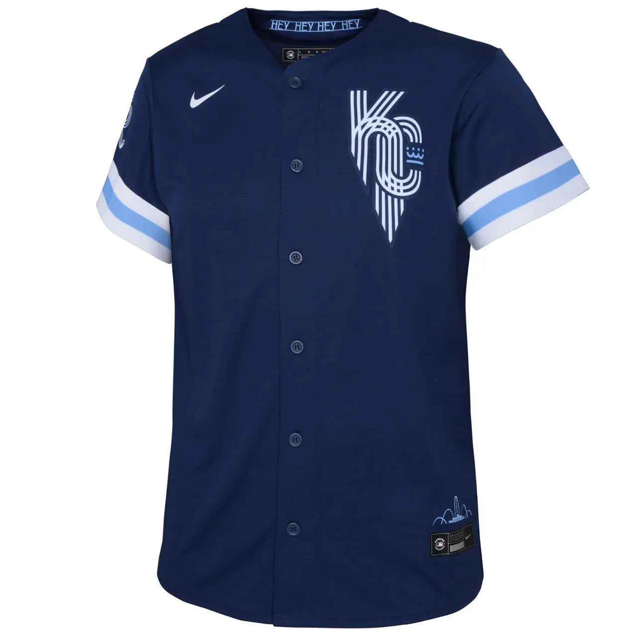 nike Benintendi Royals Navy Jersey - Hình 3