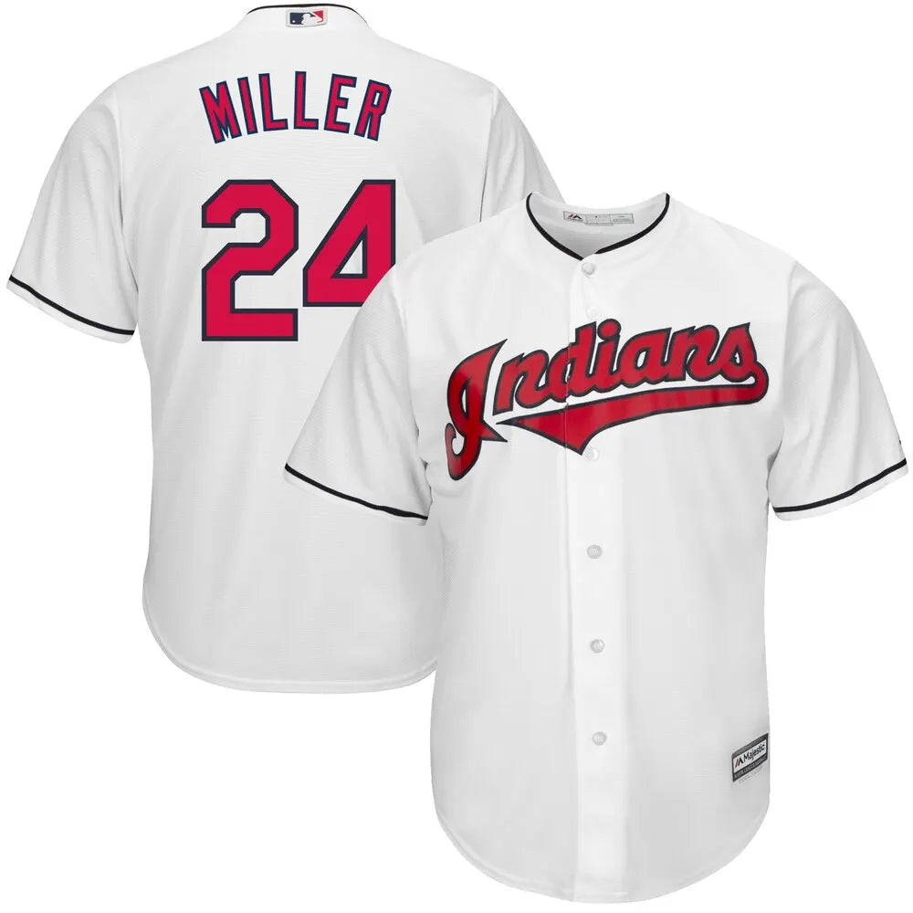 Indians Miller White Jersey