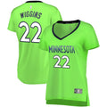 Wiggins Timberwolves Lime Green Jersey