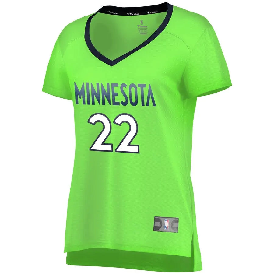 Wiggins Timberwolves Lime Green Jersey - Hình 2