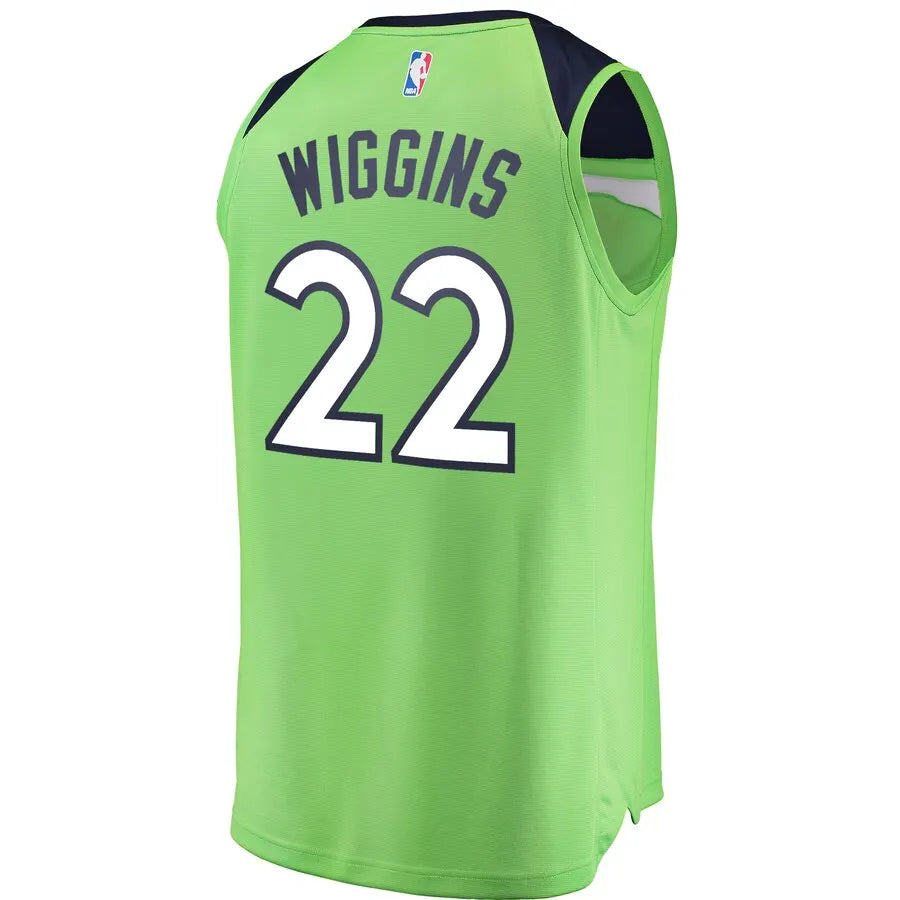 fanatics Wiggins Timberwolves Green Jersey - Hình 3
