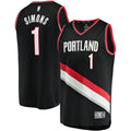 Simons Blazers Black Jersey fanatics