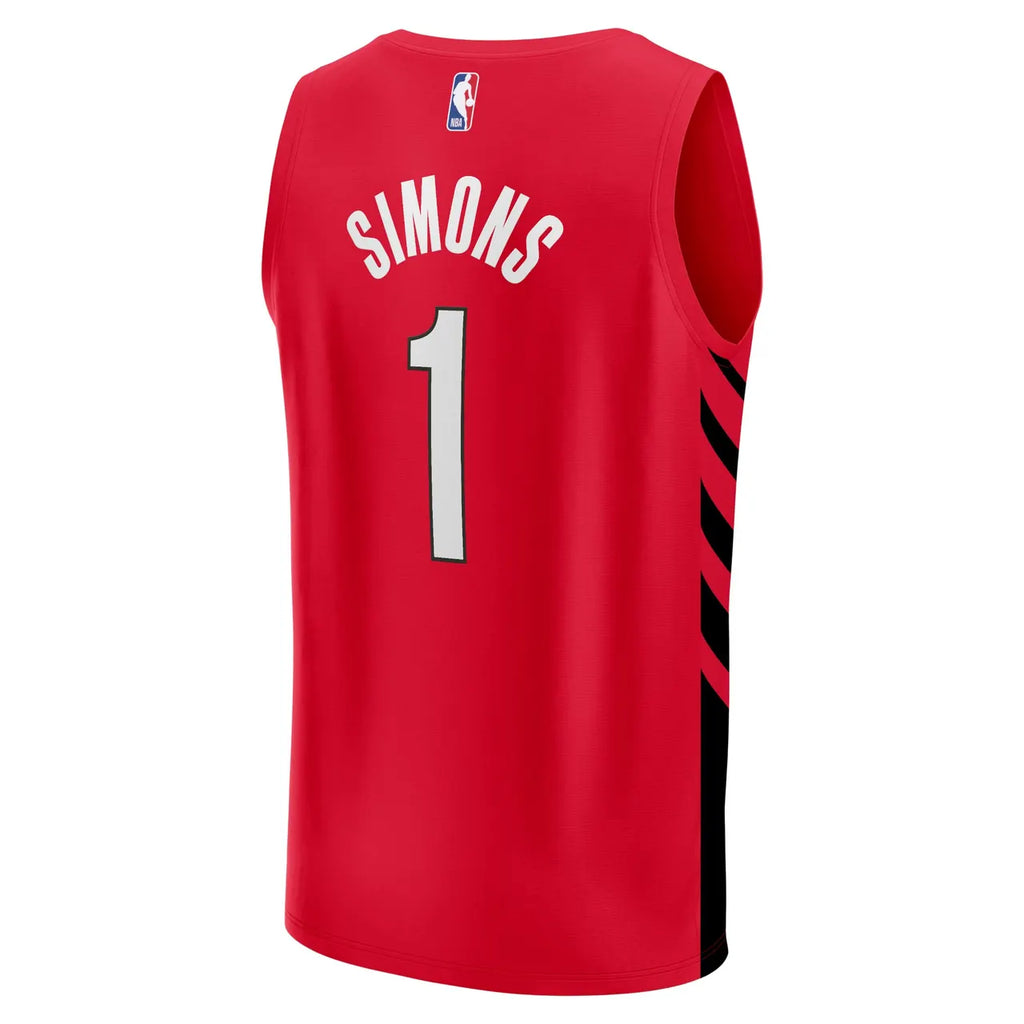 Fanatics Simons Blazers Red Jersey - Hình 4