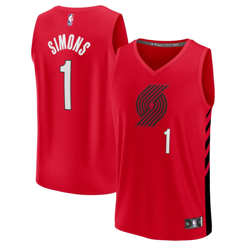 Fanatics Simons Blazers Red Jersey - Hình 2